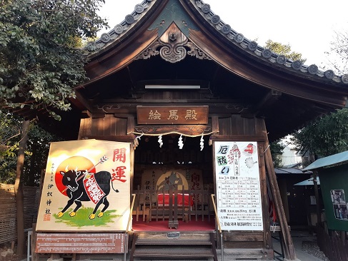 伊奴神社の絵馬殿