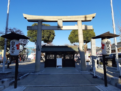 山田天満宮の境内