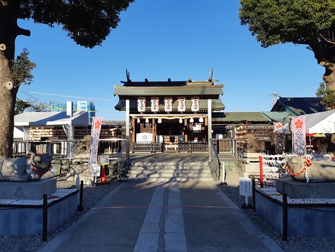 山田天満宮の本殿拝殿